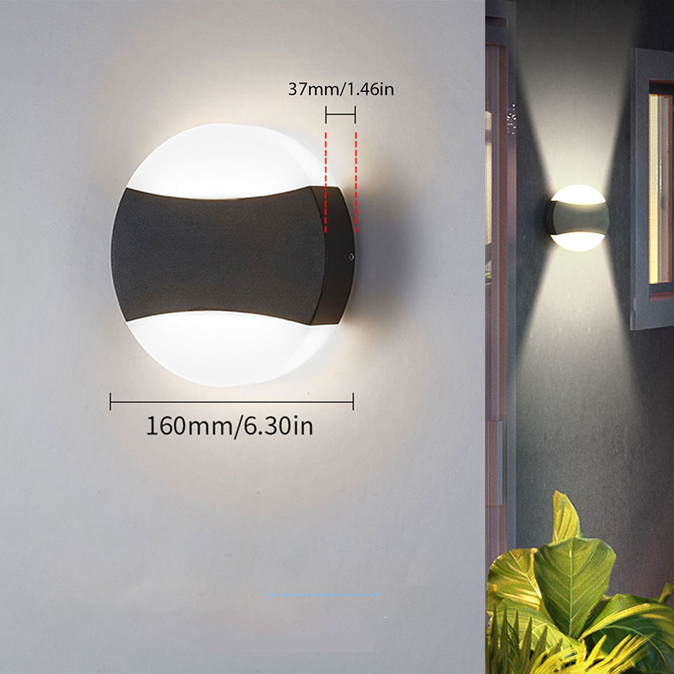 Led buitenwandlamp Waterdicht IP66 Led buitenverlichting Veranda Verlichting Balkon Tuinverlichting Buitenwandlamp tuinverlichting: changeable / 4W