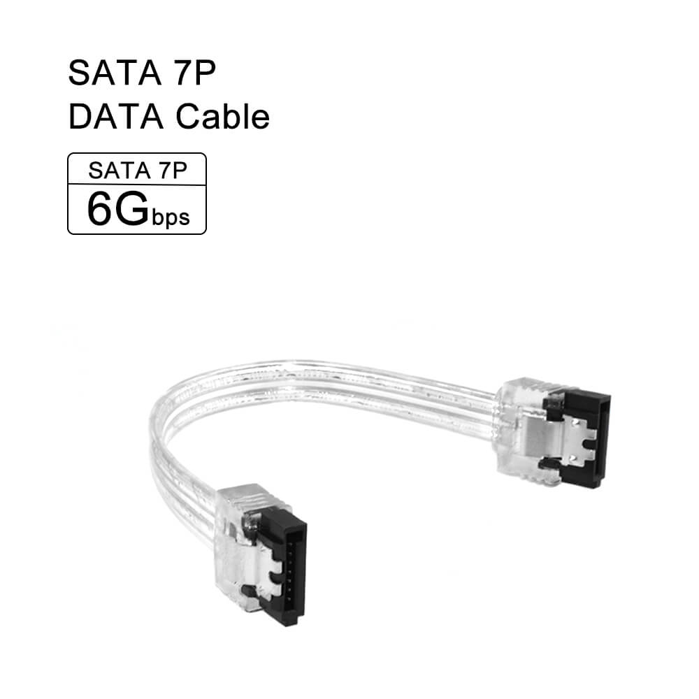 SATA 3.0 III 6 Gb/s 10 cm Harde Schijf Data Seriële ATA Rechte Kabel 26AWG voor HDD SSD snoer lijn 7pin sata kabel 10 CM: Bruin