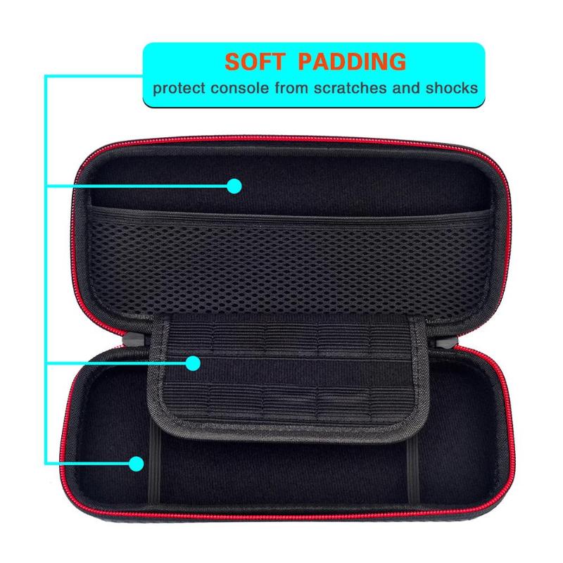 EVA Hard Carry Case Bag waterproof shockproof hard shell for 10 card slots storage for Nintend Switch Lite Mini Console