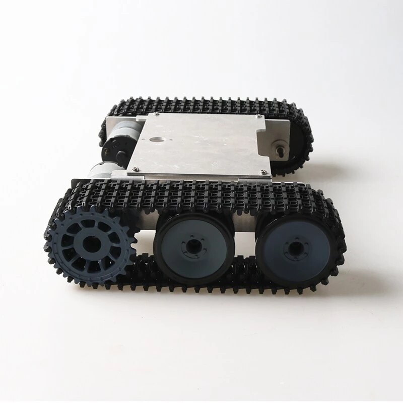 Tank Chassis Afstandsbediening Mini TP105 Platform Met Metalen Paneel/Verstelbare Track Dc Motor Voor Arduino Diy