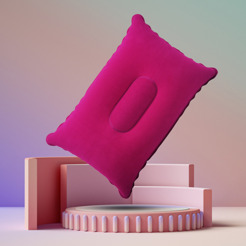 Draagbare Ultralight Opblaasbare Pvc Nylon Air Kussens Camping Slaap Kussen Reizen Wandelen Strand Auto Vliegtuig Hoofd Rest Camp Gears