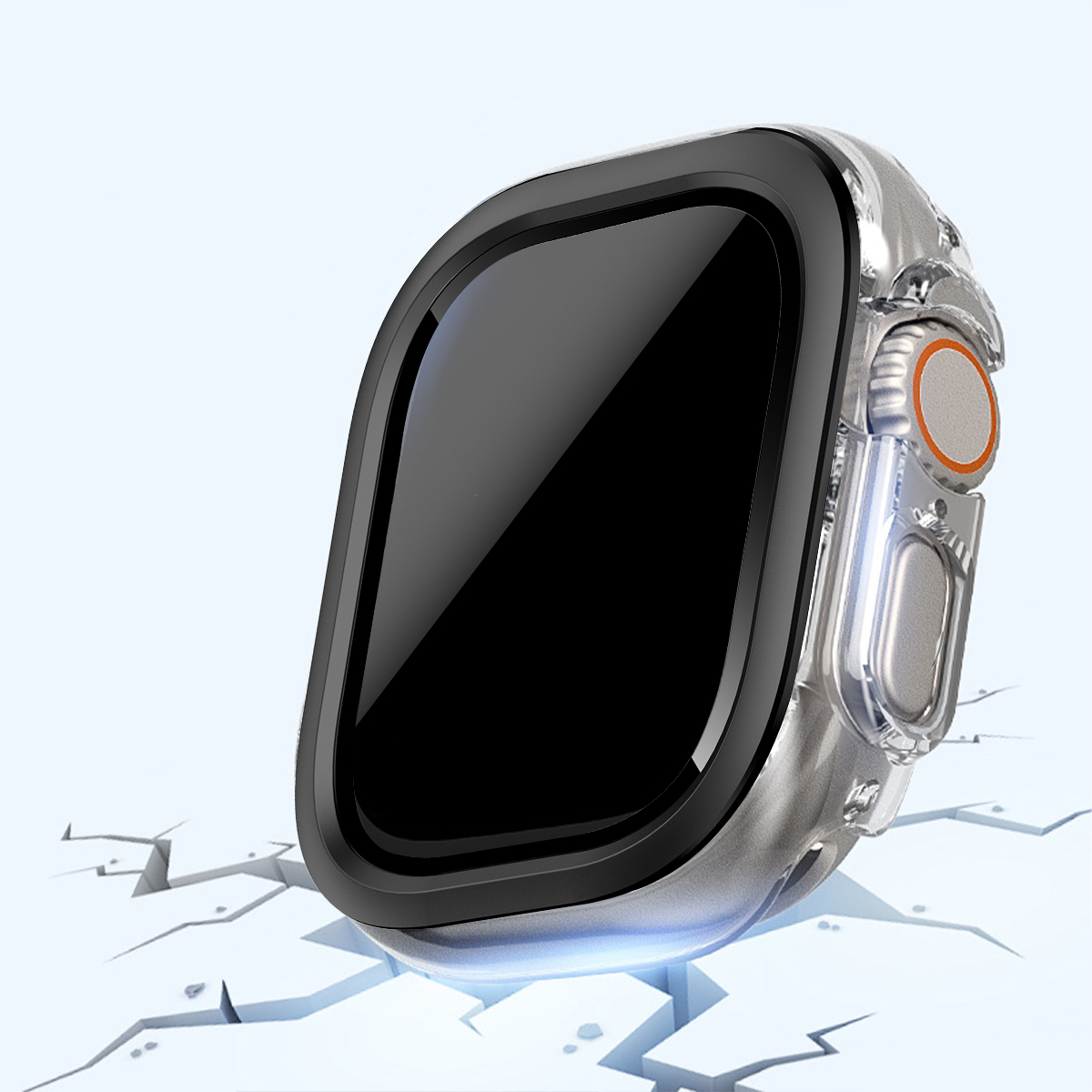Tempered Glass+Case for Apple Watch Series10 42mm 46mm Iwatch For Apple Watch Ultra2 49mm Screen Protector Watch Accessories
