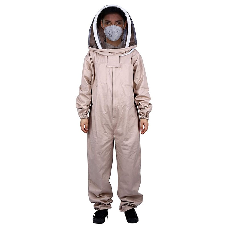 BeeKeeping Suit Full Body Clothing Veil Hood Hat Clothes Jacket Protective Beekeeping Suit Beekeepers Bee Suit