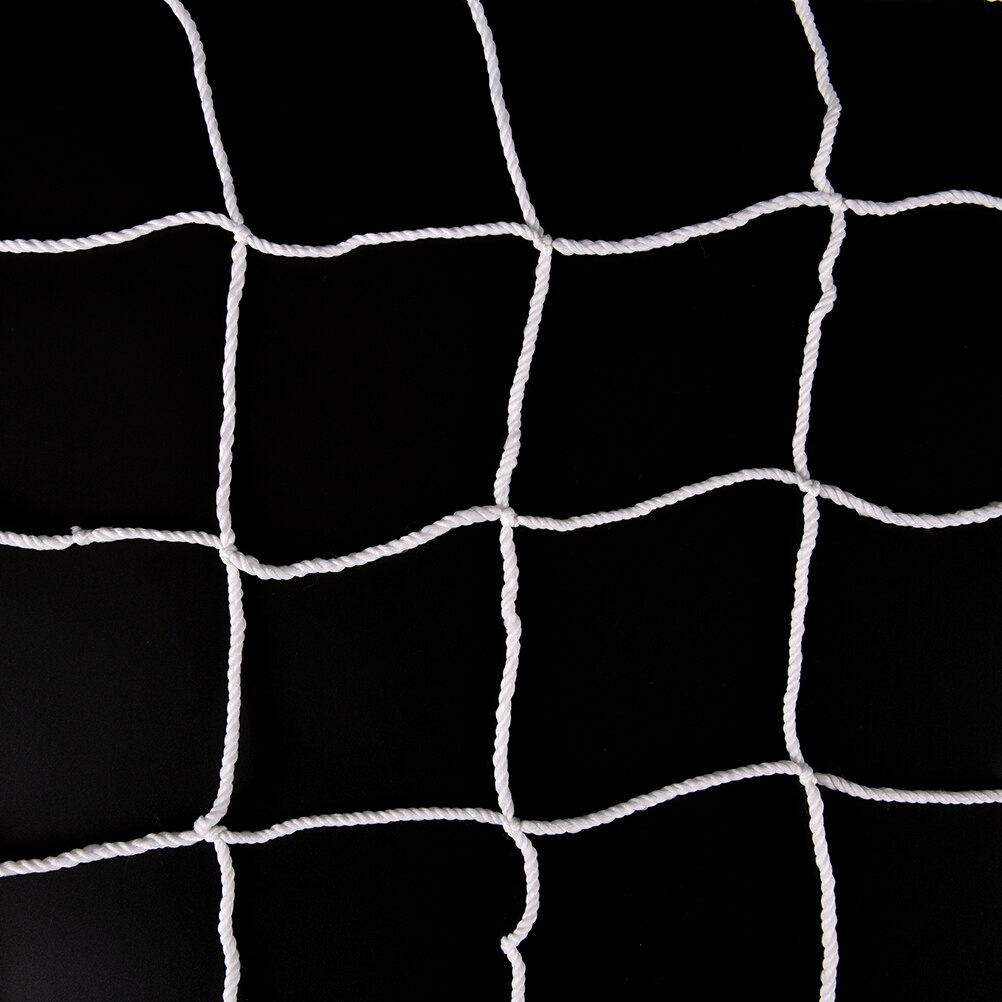 6x4 FT White Full Size Football Soccer Goal Post Net For Outdoor Sports Training Match Polypropylene High Impact Double Knotted