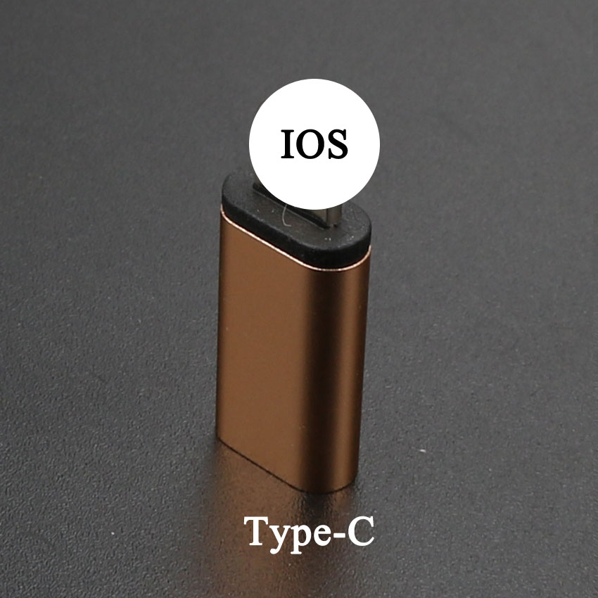 Yuxi Type-C Converter Naar Micro Usb 3.0 USB-C Adapter Voor Iphone & Android Charger/Datum Kabel Connector naar Ios Poort: Type-C to IOS