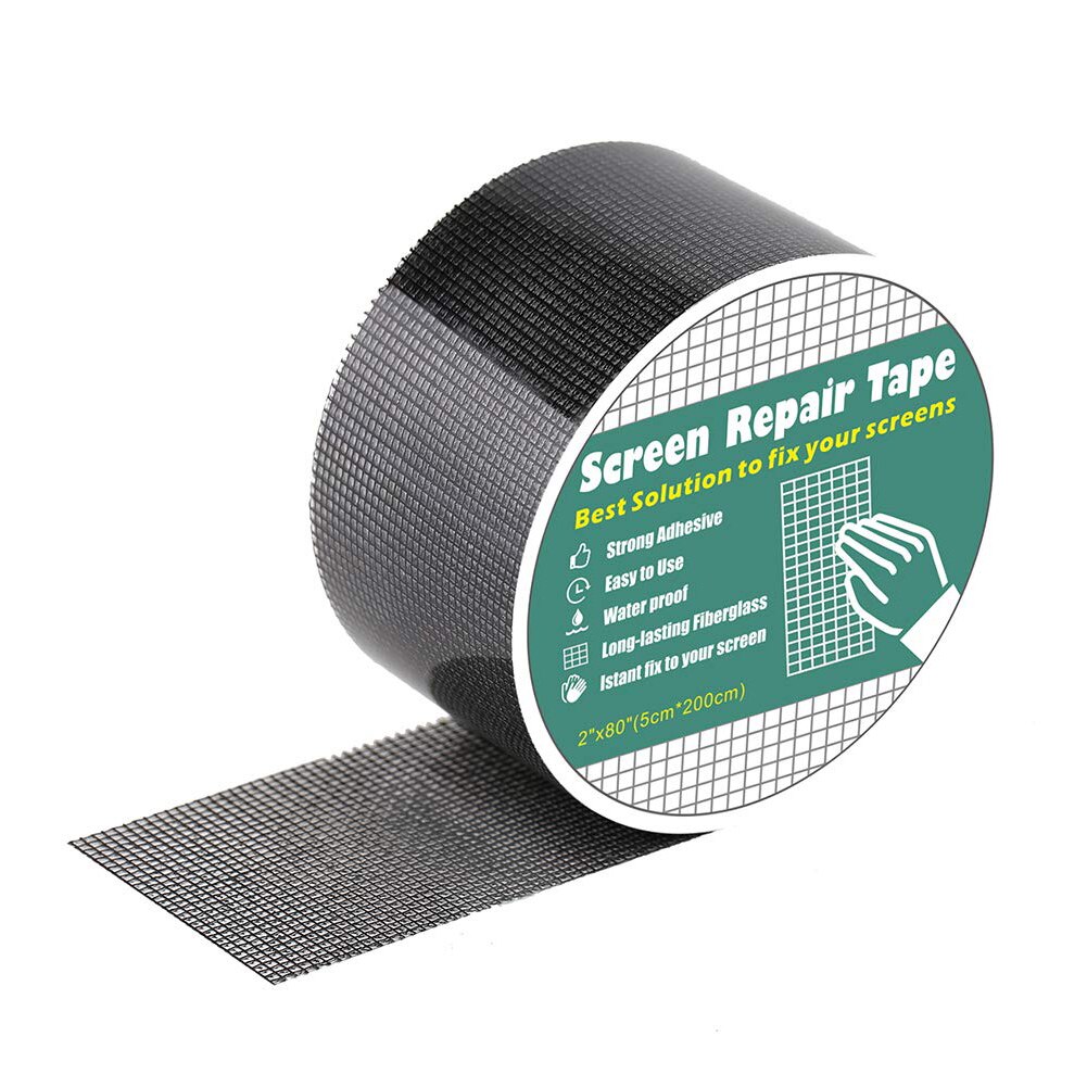 Screen Repair Tape Window Door Waterproof Patch Self-adhesive Super Fix Anti-Insect Door Mosquito Net Mesh Broken Holes Repair