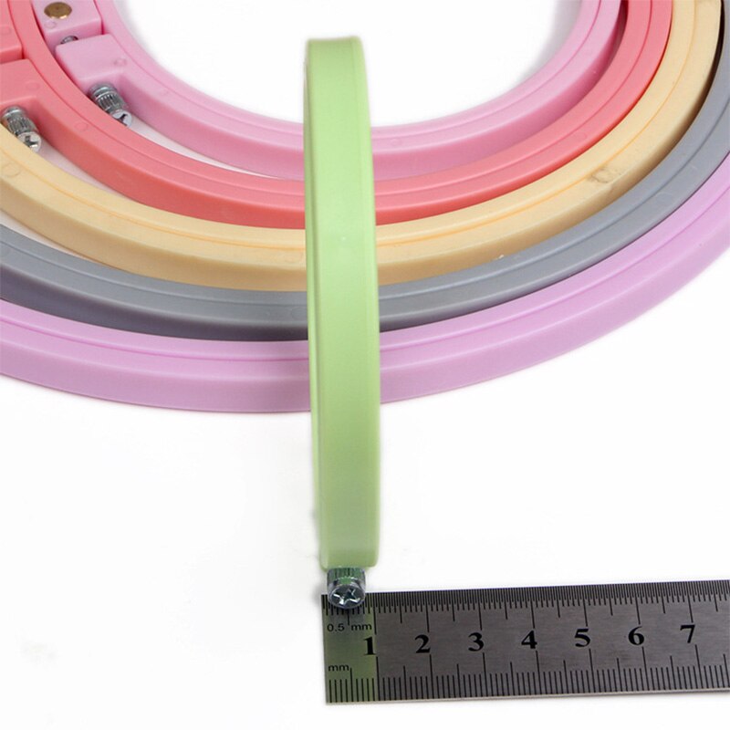 Needlework Plastic Cross stitch Kit DIY Cross Stitc Handmade Crafts Embroidered Hoop Circles Needwork Tool