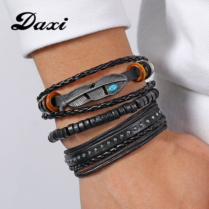 17IF bracelet homme men bracelet bracelet cuir homme bijou homme lot bracelet bracelet tissu bracelet corde bracelet