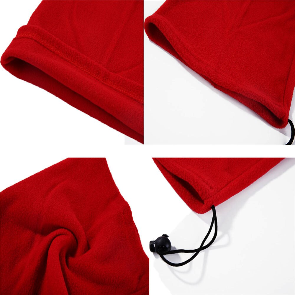 Miehet naiset talvi lämmin vaellushuivi retkeilypyörä polar fleece ulkona säärystin lämpimämpi kaulaputki pehmeä päähineet hupullinen ruokalappu