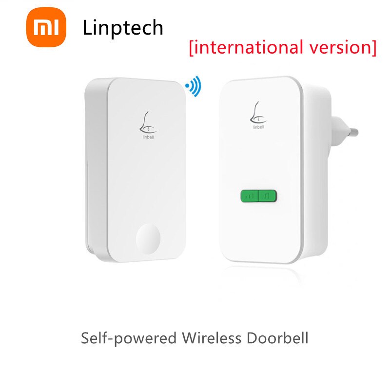 Xiaomi linptech linbell self-powered wireless doorbell G4L BATTERY-FREE Long-distance alert pager with 36 Chimes [ EU Plug ]