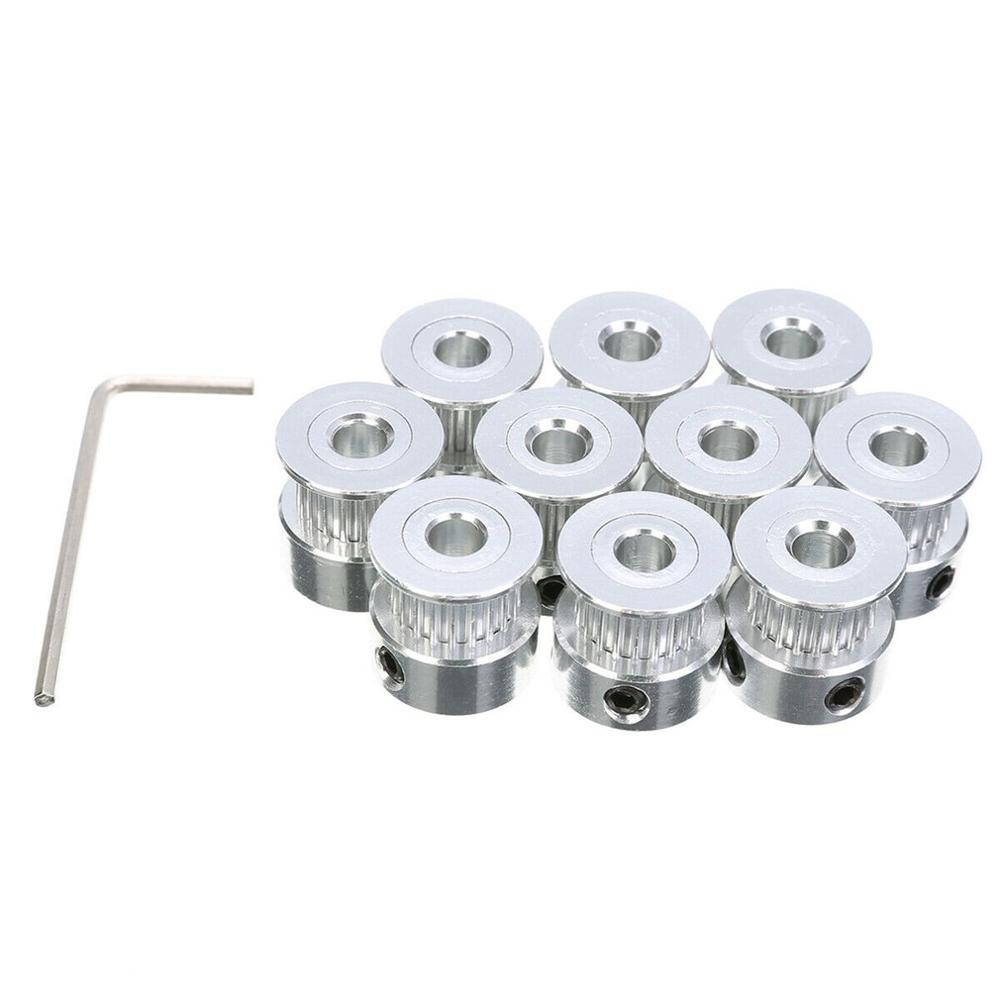 Correa dentada de 10M GT2 + 10 poleas de engranajes para impresora RepRap 3D cinturones CNC 7mm accesorios de polea