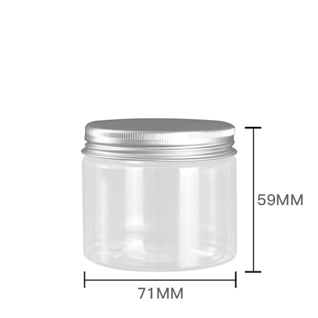 100ml 120ml 150ml klar lille flaske prøve plast kosmetiske beholdere tomme øjenskygge læbepomade ansigt creme krukke potter: 150ml