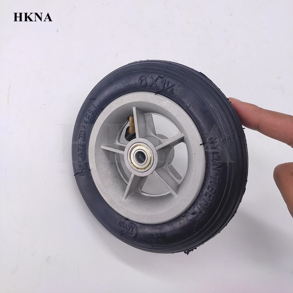 6x1 1/4 Pneumatic Tires Wheels 6*1 1/4 Inflation Wheel for 6 Inch Wheelchair Mini Electric Scooter Accessory