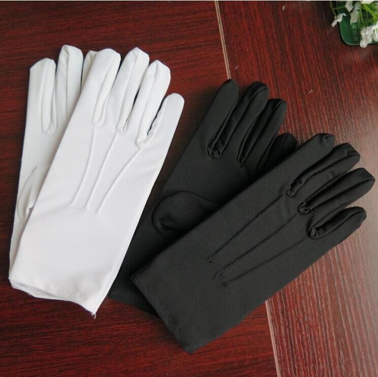 Spring and Summer men's thin Large white Etiquette gloves male plus size elastic gloves TB631