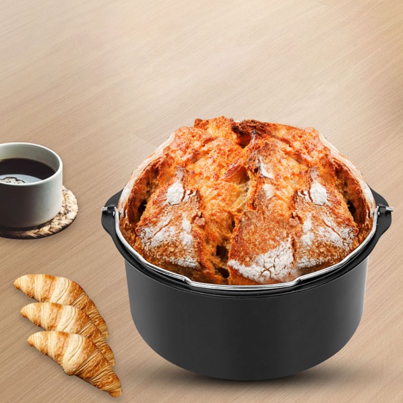 6/7/8'' Non Stick Cake Mold Baking Tray Pan Round Roasting Basket Bakeware Mould Air Fryer