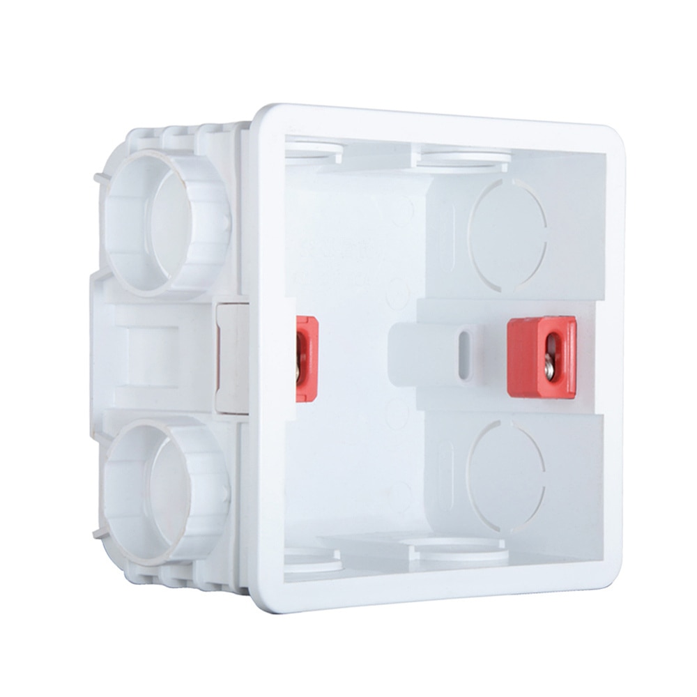 SRAN wall double Internet socket interface RJ45 Crystal acrylic panel 86*86 2 gang computer outlet