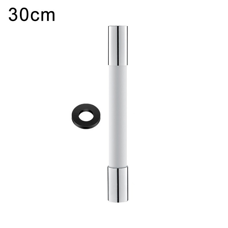360° Rotation Faucet Extension Extender Bathroom Balcony Bathroom Faucet Extender Splash-proof Spout Artifact Universal: 30 cm White