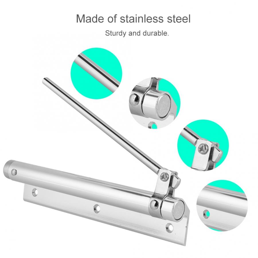 Stainless Steel Automatic Fire Rated Door Closing Adjustable Strength Spring Buffer Door Closer Automatic Closing