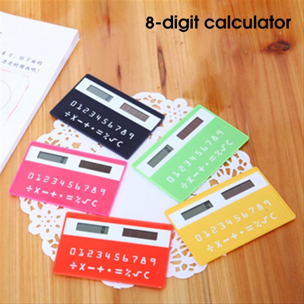 Handheld Calculator Impact Resistant Student Calculator Eco-friendly Ultra Thin Reliable 8-Digit Display Mini Calculator