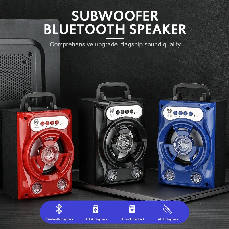 Bluetooth Speaker Draagbare Draadloze Luidspreker Sound Stereo Muziek Surround Outdoor Speaker Ondersteuning Fm Tf Card Aux Spelen