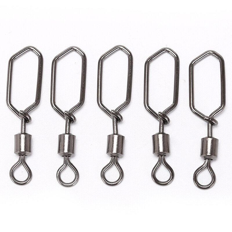 1 tas viswartel pesca visaccessoires schommel vierkante snap rolwartels vishaak kunstaas connector