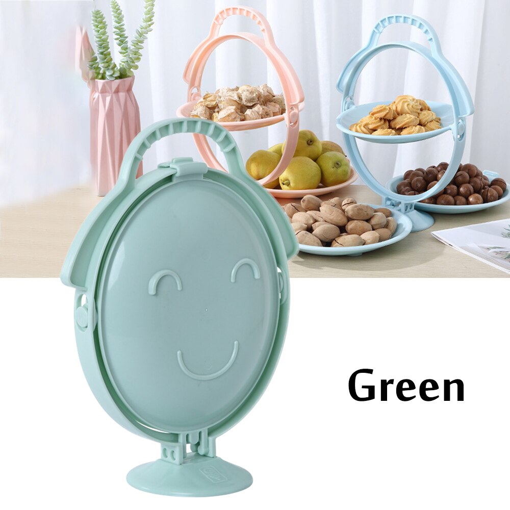 3- laags taartplateau, draaibaar plastic snackbord, snoepschaal, zaden, noten en gedroogd fruit, bewaardoos voor bruiloftssnoep, dessertschaal: Groente