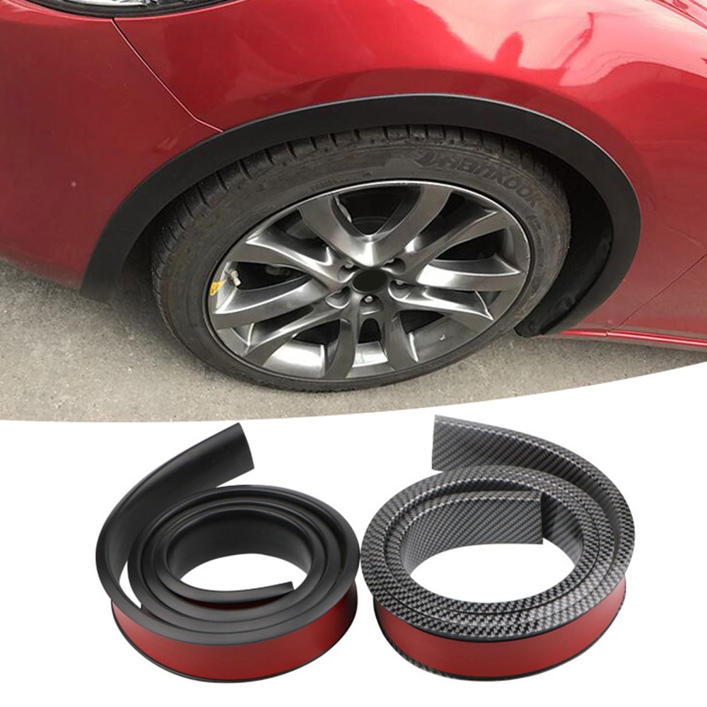Car Fender Flare Extension Wheel Eyebrow Protector Lip Wheel-Arch Trim Wheel Eyebrow Arch Decorative Strip Car Tires Protector