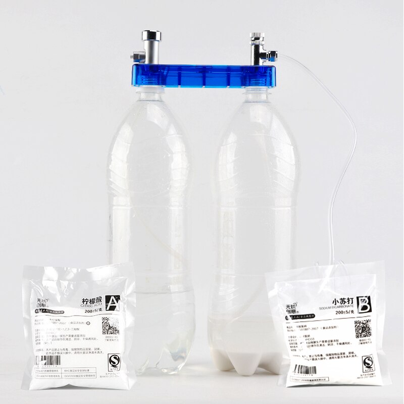 Acquario kit generatore di sistema di CO2 fai-da-te generatore di diffusori di CO2 con manometro accessori per regolatori di serbatoi per piante Nano