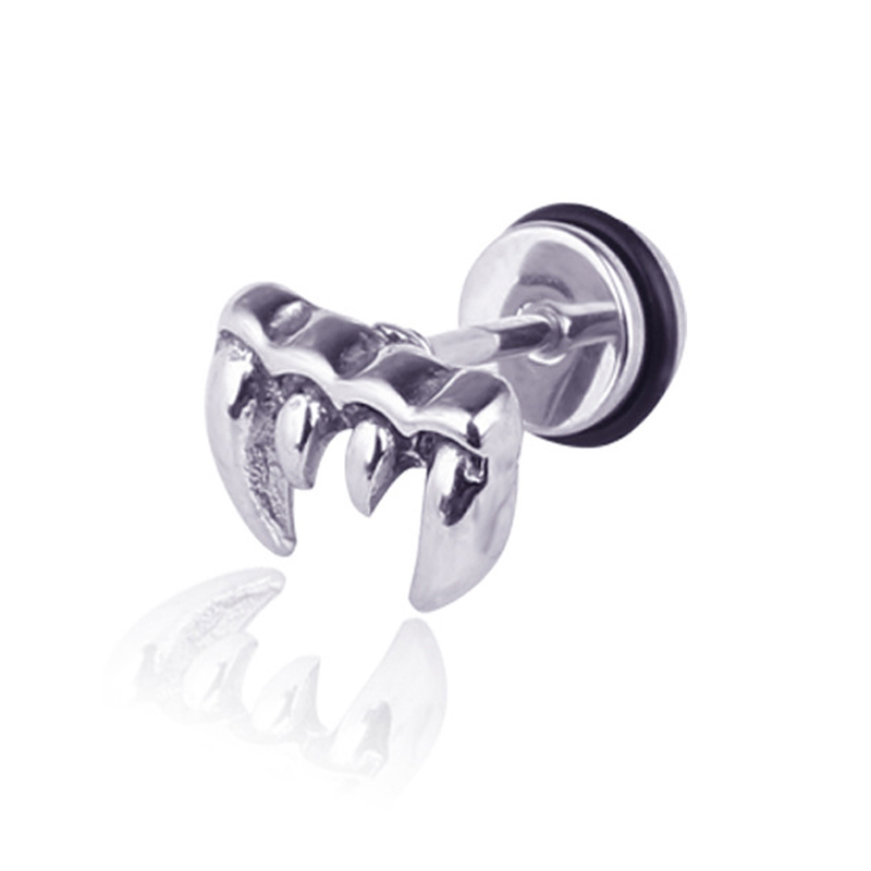 Unisex Vrouwen Mannen Oorbellen Rvs Piercing Nail Schroef Cross Skull Stud Oorbellen Punk Helix Oor Piercings Mode-sieraden: Style 13