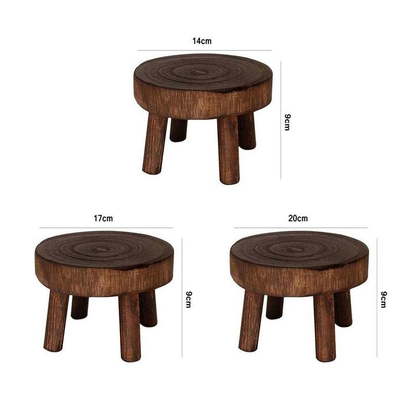 Banc en bois pour plantes à fleurs, support de Pot de fleurs, étagère d&#39;affichage succulente de jardin intérieur et extérieur, support de Base, tabouret en bois