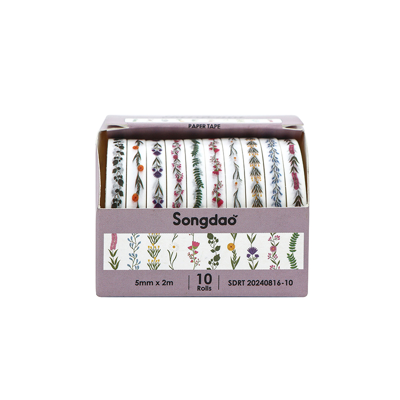 10Rolls Slim Basic Washi Tape Scrapbooking Supplies Washi Tape Set Rainbow Cinta Adhesiva Decorativa Journal Diary Washi Tapes: black