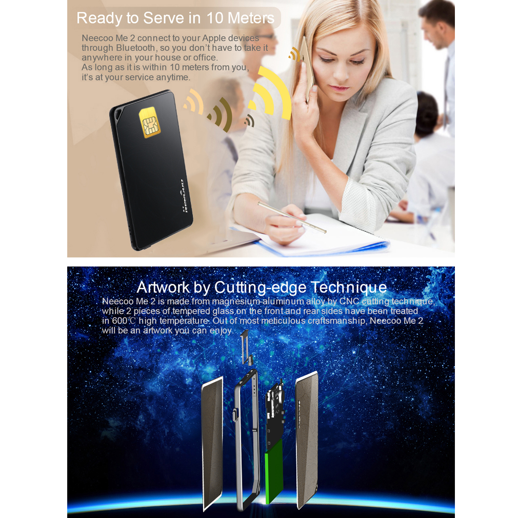 NeeCoo Dual SIM Adapter with Remote Control Camera Shutter + Power Bank for iPhone 6s/6s Plus/6/6 Plus/5/5s/4s