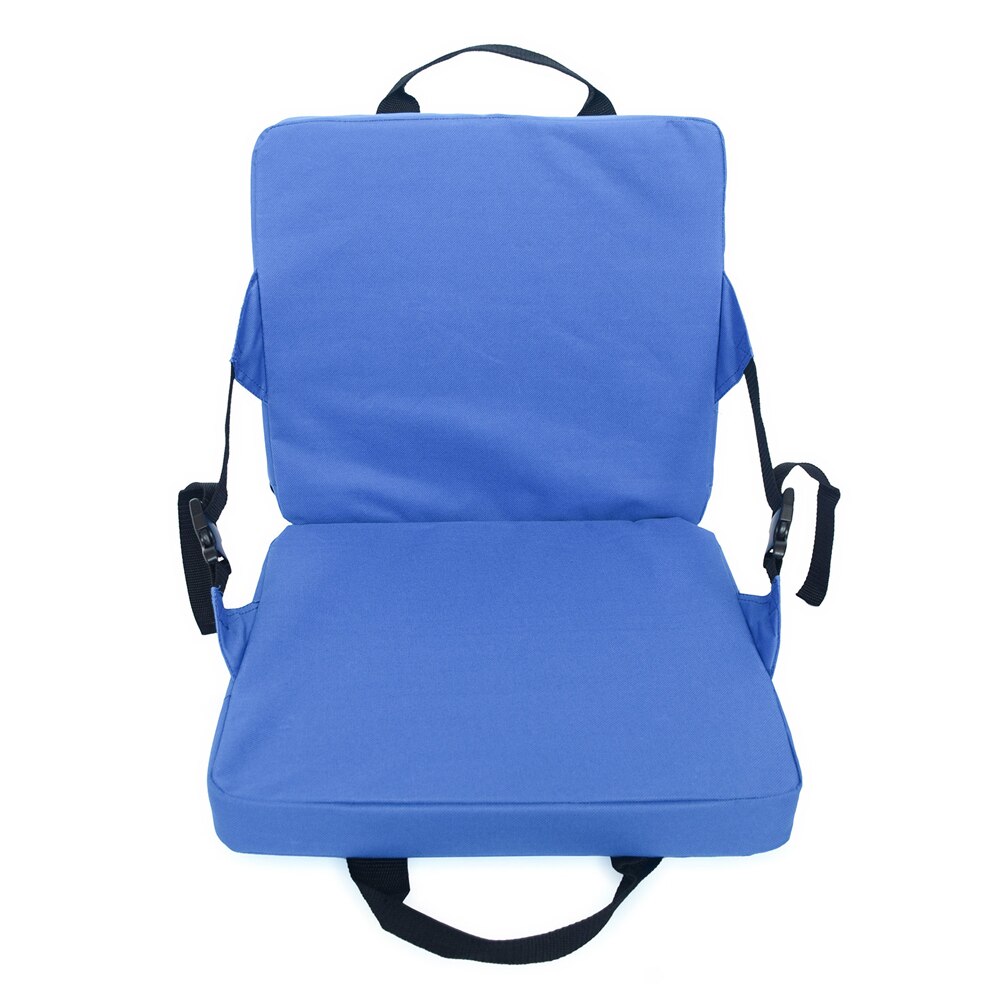 Con respaldo, silla plegable portátil, a prueba de humedad, para exteriores, antideslizante, cojín de playa, hogar, Camping, Picnic, pesca, estadio, asiento Blanqueador