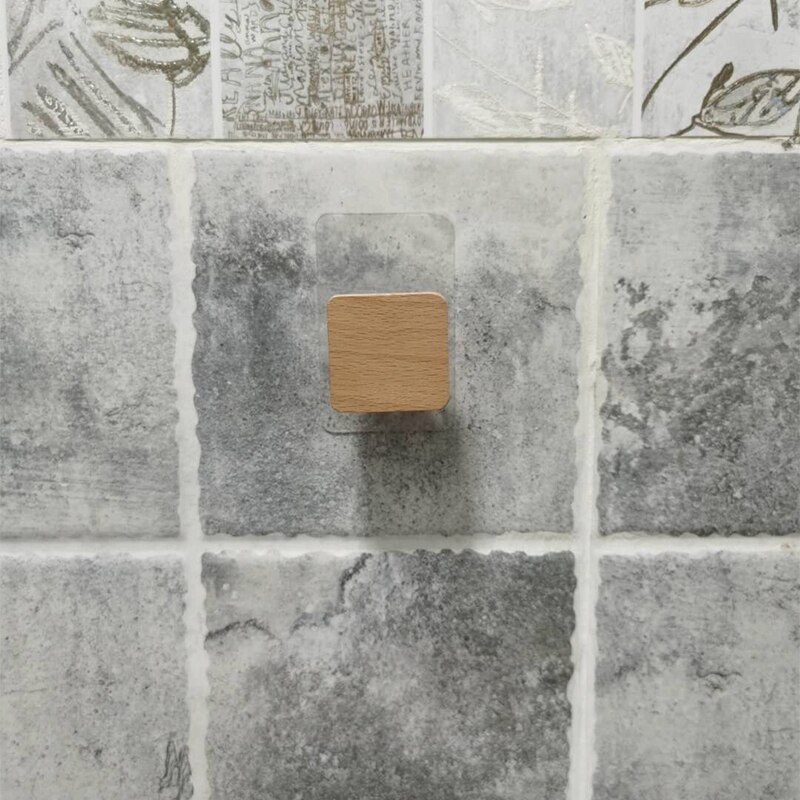 Natuurlijke Hout Kleerhanger Muur Gemonteerde Kapstok Decoratieve Sleutelhouder Hoed Sjaal Handtas Opslag Hanger Badkamer Rack: accessories 5