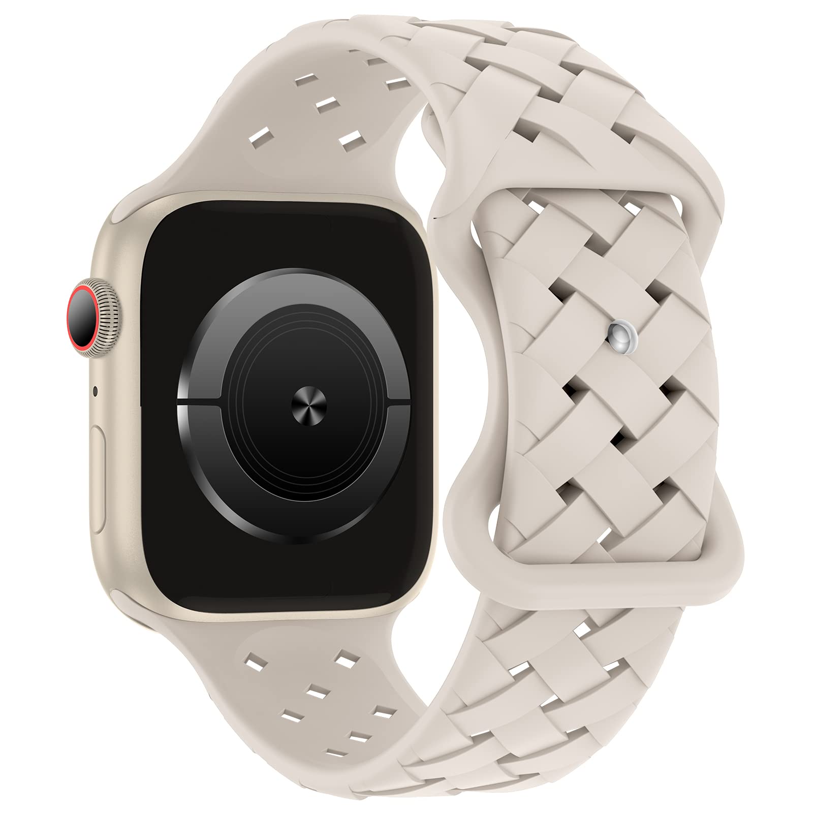 Strap For Apple Watch Band 44mm 40mm 45mm Braided 49mm 41mm 42mm Breathable correa bracelet iwatch series 9 8 7 se 3 5 6 ultra 2: Blue White / 20mm