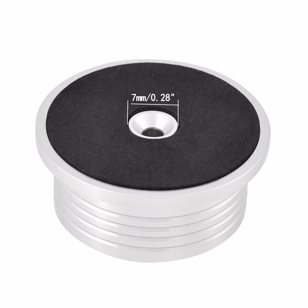 MATIHUR Universele 60Hz LP Vinyl Platenspeler Disc Draaitafel Stabilisator met Niveau Aluminium Gewicht Klem Muziekspeler