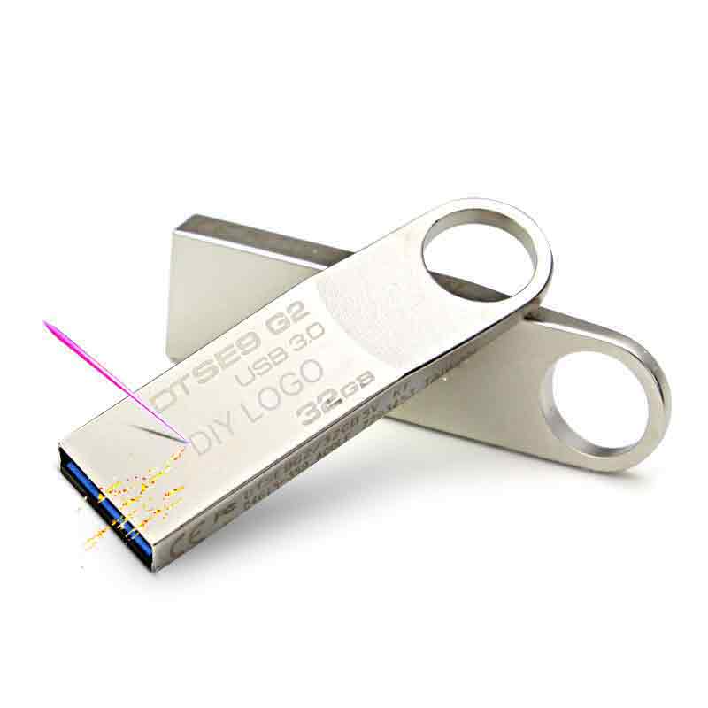 Kingston Usb Flash Drive 64GB 16gb 32gb Pendrive de Metal memoria palo Cle USB 3,0 Pen Drive clave personalizada DIY DJ pulgar tipo C Otg