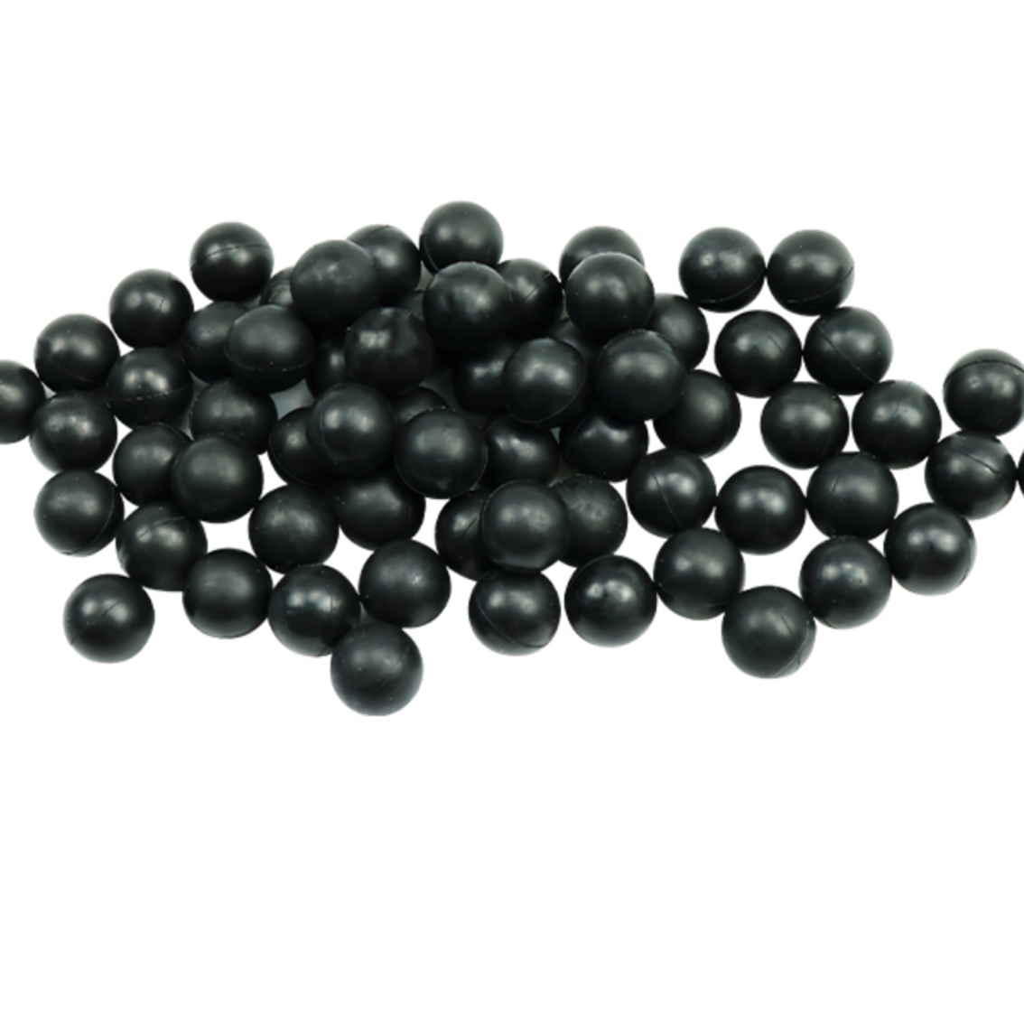 100 stk. diameter 2/2.5/3/3.5/4/4.5/5/5.5/6/6.5/7-12.7mm sorte runde massive gummikugler med tætning til industrielle gør-det-selv-dele