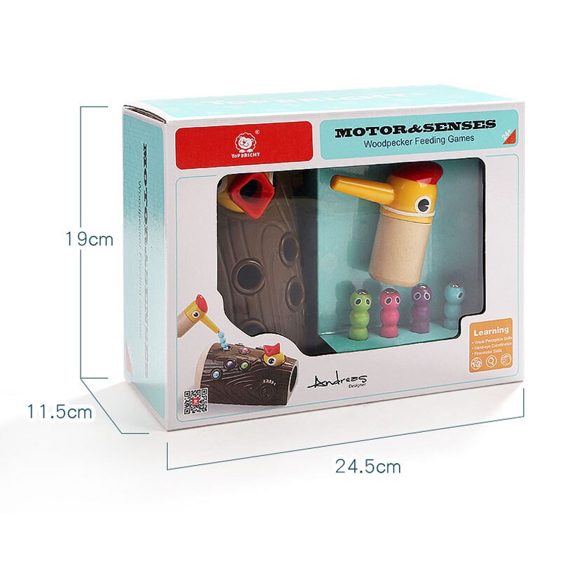 Cartoon Specht Magnetische Vangst De Worm Dier Voeden Kleine Vogels Kinderen Opvoeden Vissen Speelgoed Kit Kids Set