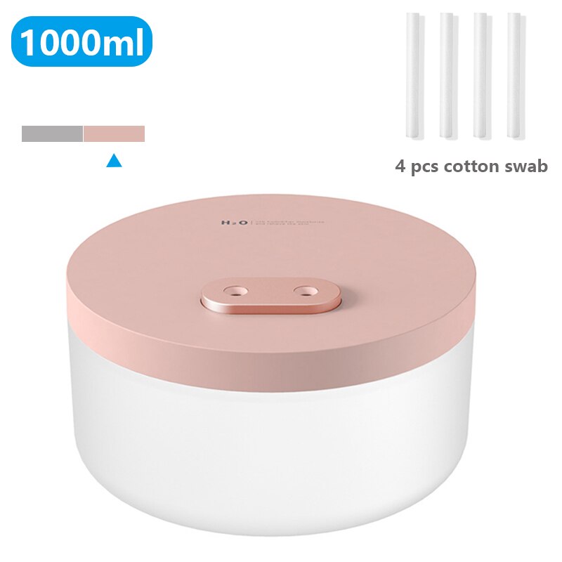 1000Ml Grote Capaciteit Luchtbevochtiger Dual Spray 2200Mah Usb Oplaadbare Draadloze Ultrasone Xiomi Aroma Diffuser Licht Fogger: 03 / Battery models