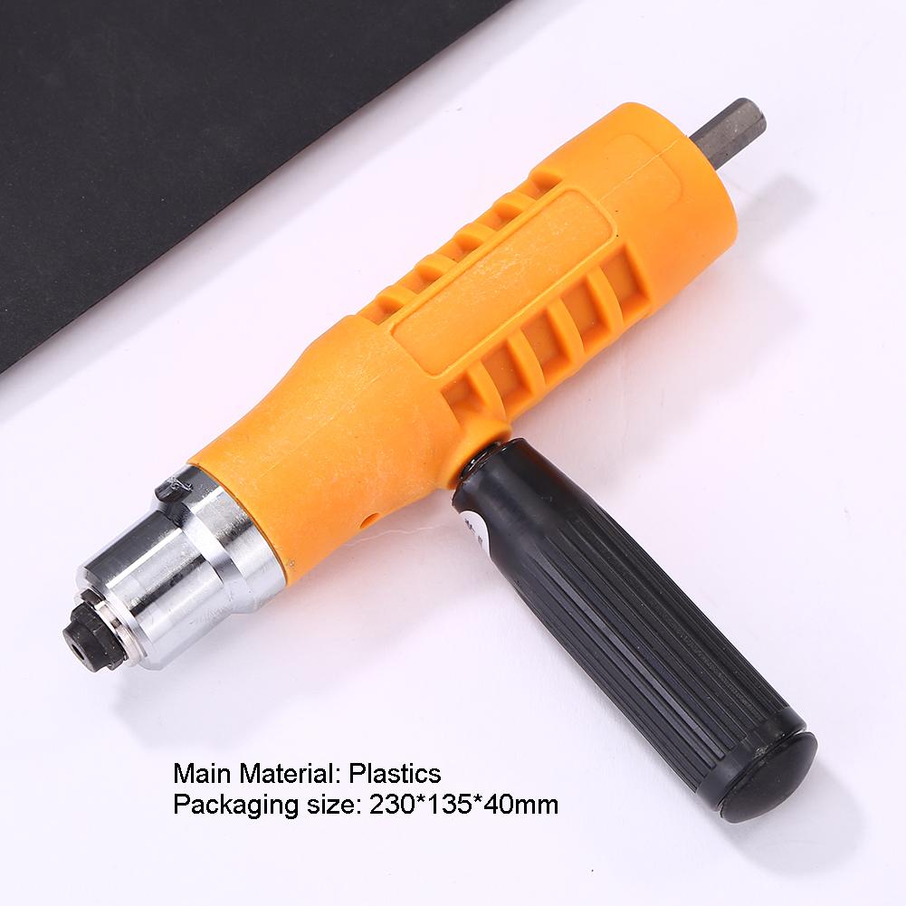 Electric Rivet Nut Gun Riveting Tool Cordless Insert Riveter Adapter Kit