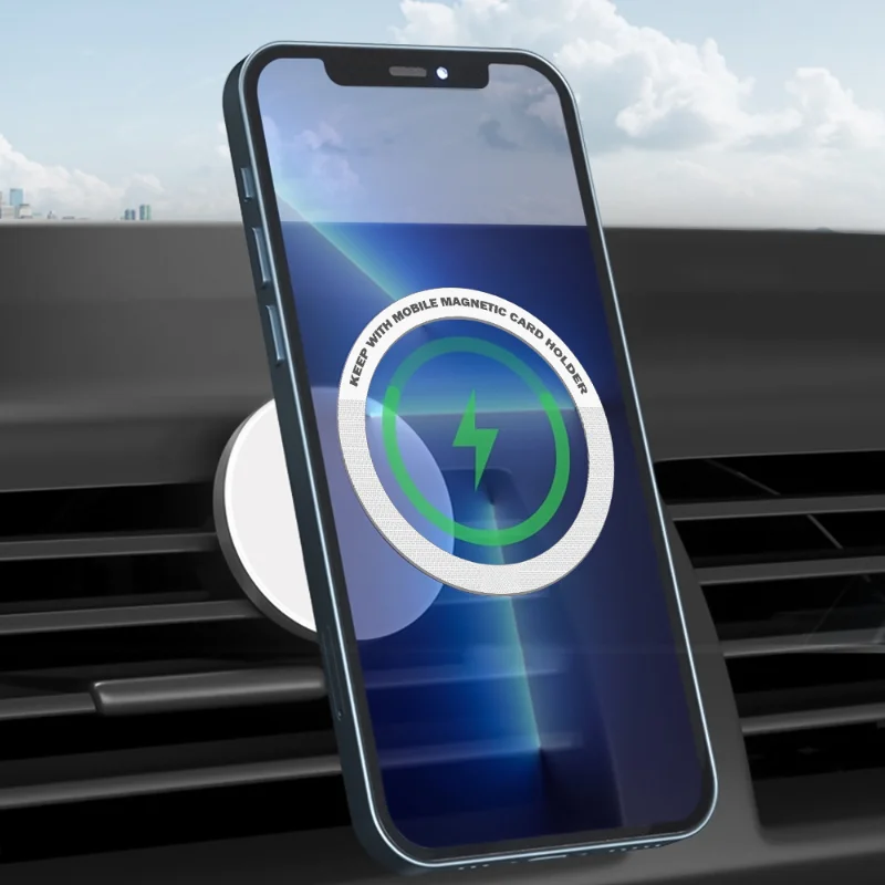 Sticker Ring for Magsafe Wireless Charging for Iphone 14 13 Pro Max 12 Mini Mobile Phone Magnetic Wireless Charger Metal Plate