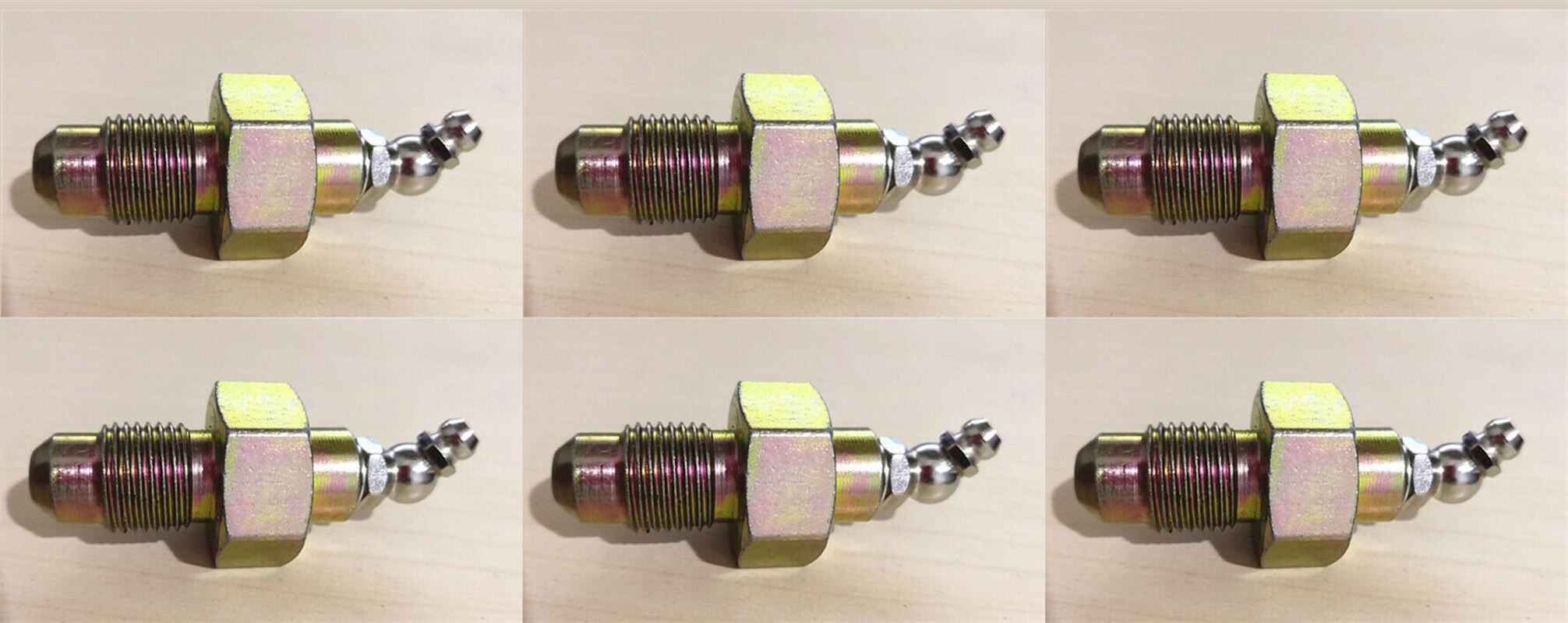 6X válvula de grasa de ajuste de pista para CAT Hitachi ZAX200 ZAX210 John Deere 4255055