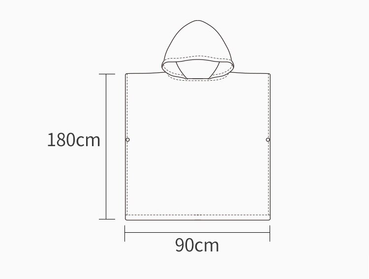 Volwassen 'S Hooded Cape Wearable Douche Badhanddoek Outdoor Sport Zachte Absorberende Strand Poncho Handdoeken Water Veranderende Pak Badjas