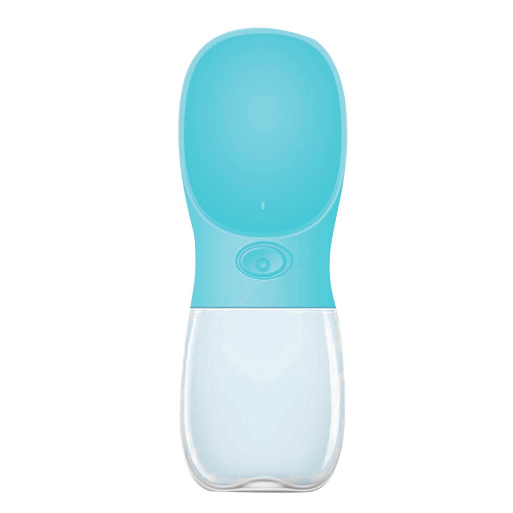 350ml Pets Going Out Water Cup Portable Outdoor Travel Dog Cat Kettle Drinking Water Bottle Lanyard Pet Products FP8: Blue