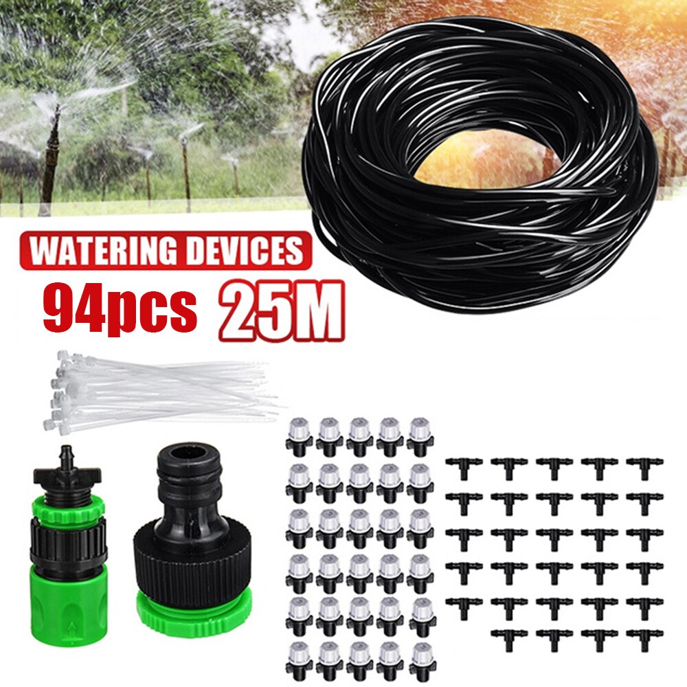 25M Micro Drip Irrigation System Watering Kit Smart Garden Greenhouse Watering System Automatic Plant Garden Watering System