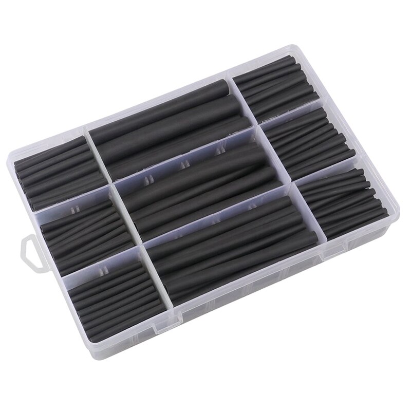 280 Pcs Car Amplifier Heat-Shrink Tubing 3:1 Dual Wall Adhesive Heat Shrink Tubing with 56Pc Tire Repair Kit
