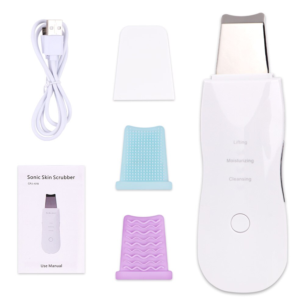 Rechargeable Skin Scrubber Bubble Blackhead Remover Pore Acne Pimple Removal Vacuum Suction Facial Beauty Products Skincare Tool