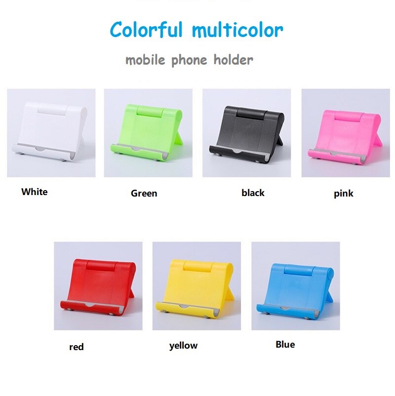 Telefoon Houder Desk Stand Mobiele Tablet Statief Mount Ondersteuning Voor Iphone Xsmax Huawei P30 Xiaomi Plastic Opvouwbare Bureau Houder