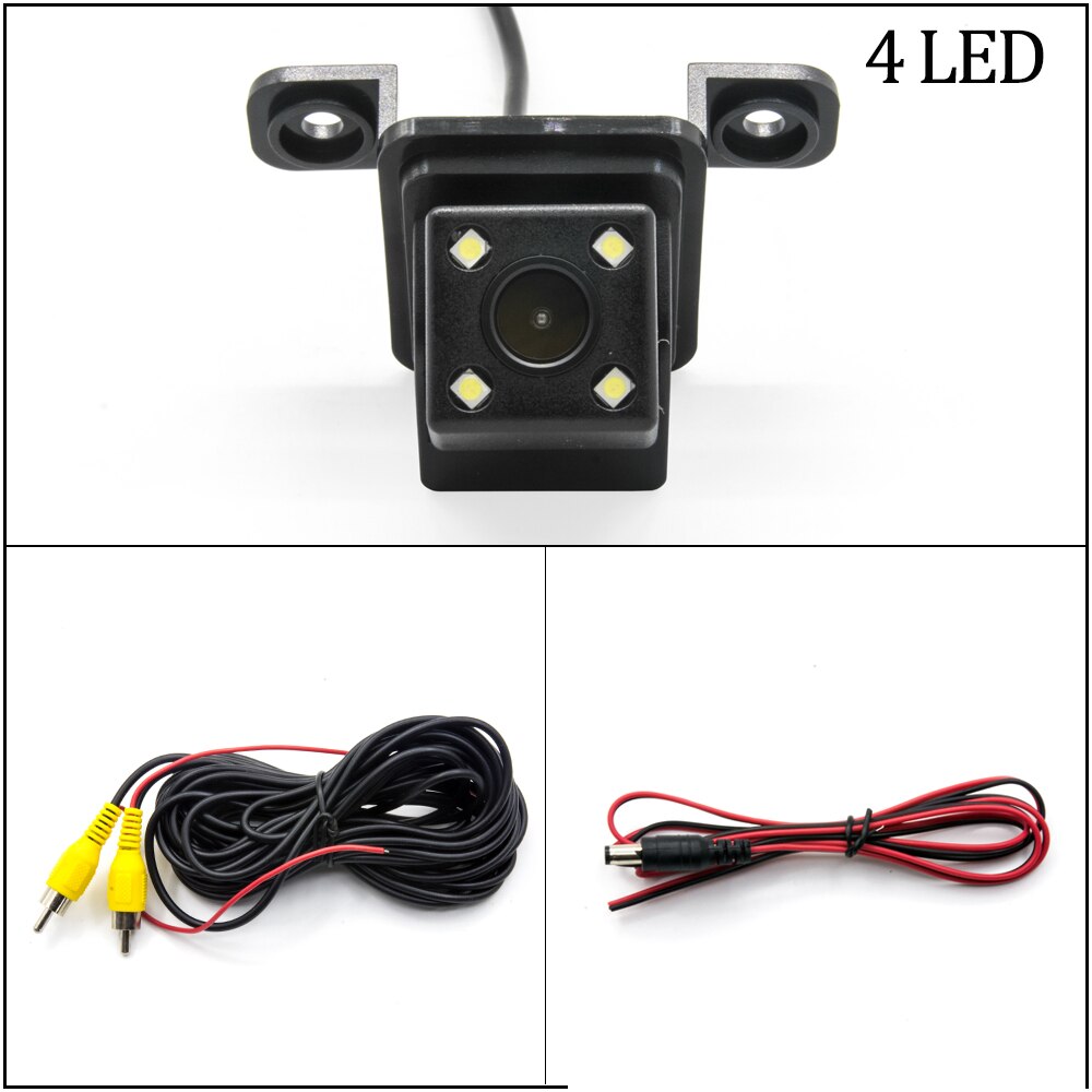 Vehicle Rear View Camera For SsangYong Tivoli/Tivoli XLV/Tivoli Air/LUVi Car Backup Reverse Parking Monitor: 4 LED Camera